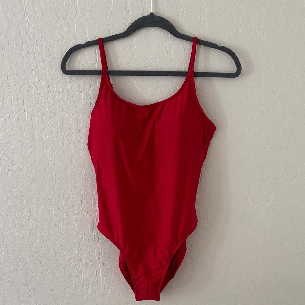 Quince Red Women's One Piece Swimsuit